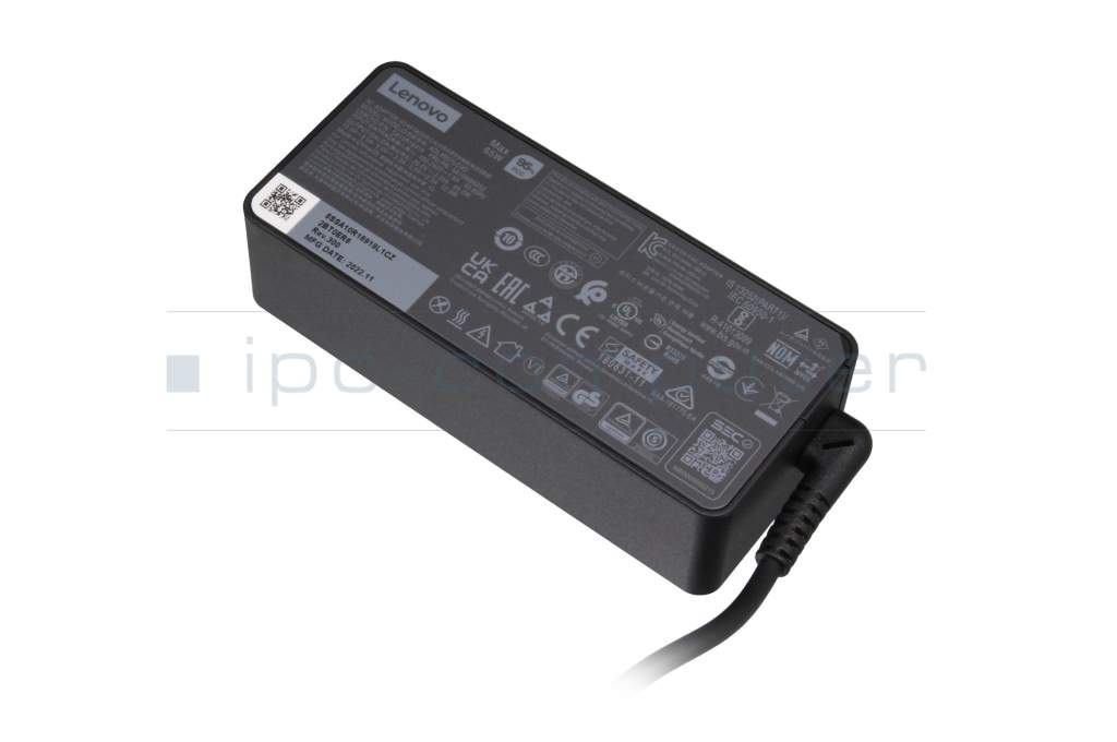 USB-C AC-adapter 65 Watt normal original for Lenovo 500w Gen 3