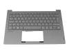 01900071 original Lenovo keyboard incl. topcase DE (german) grey/grey with backlight