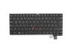 01EP439 original Lenovo keyboard DE (german) black/black with backlight and mouse-stick