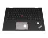 01HY919 original Lenovo keyboard incl. topcase UK (english) black/black with backlight and mouse-stick