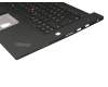 02HM989 original Lenovo keyboard incl. topcase DE (german) black/black with backlight and mouse-stick