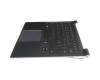 090008442074 original Samsung keyboard incl. topcase DE (german) black/black with backlight