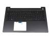 09C42X original Dell keyboard incl. topcase DE (german) black/black with backlight