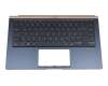 0G9Z.NFKBU.00G original Darfon keyboard incl. topcase DE (german) black/blue with backlight