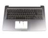 0KN1-291GE32 original Pega keyboard incl. topcase DE (german) black/grey with backlight