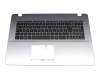 0KN1-2R1GE12 original Pega keyboard incl. topcase DE (german) black/silver