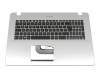 0KN1-2R2GE12 original Pega keyboard incl. topcase DE (german) black/silver with backlight