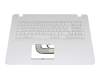 0KN1-2R3GE12 original Asus keyboard incl. topcase DE (german) white/white