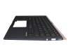 0KN1-5Z1GE13 original Pegatron keyboard incl. topcase DE (german) black/blue with backlight