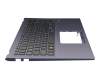 0KN1-732GE11 original Pega keyboard incl. topcase DE (german) black/blue