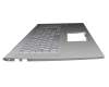 0KN1-7G1GE11 original Pega keyboard incl. topcase DE (german) silver/silver with backlight