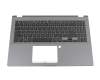 0KN1-7L1GE13 original Pegatron keyboard incl. topcase DE (german) black/grey