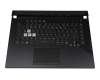 0KN1-8T2GE11192 original Asus keyboard incl. topcase DE (german) black/transparent/black with backlight