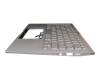 0KN1-A61GE13 original Asus keyboard incl. topcase DE (german) white/silver with backlight