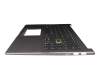 0KN1-AU3GE12 original Pega keyboard incl. topcase DE (german) black/grey with backlight