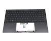 0KNB0-260MGE00 original Asus keyboard incl. topcase DE (german) black/anthracite with backlight