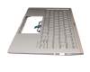 0KNB0-262WGE00 original Asus keyboard incl. topcase DE (german) silver/silver with backlight