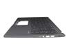 0KNB0-5109GE00 original Asus keyboard incl. topcase DE (german) black/grey with backlight