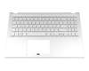 0KNB0-5114GE00 original Asus keyboard incl. topcase DE (german) silver/silver