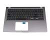 0KNB0-5117GE00 original Asus keyboard incl. topcase DE (german) black/grey