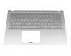 0KNB0-561PGE00 original Asus keyboard incl. topcase DE (german) silver/silver with backlight