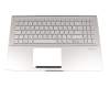 0KNB0-563KGE00 original Asus keyboard incl. topcase DE (german) silver/rosé with backlight