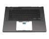 0KNR0-261AGE0020530002E original Asus keyboard incl. topcase DE (german) black/grey with backlight