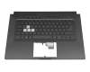 0KNR0-261BGE00 original Asus keyboard incl. topcase DE (german) black/black with backlight