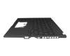 0KNR0-261GE00 original Asus keyboard incl. topcase DE (german) black/black with backlight