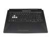 0KNR0-6919GE00 original Asus keyboard incl. topcase DE (german) black/transparent/black with backlight