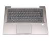 0KO00TI original Lenovo keyboard incl. topcase DE (german) grey/bronze with backlight (without fingerprint)