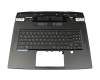 957-17Q11E-C08 original MSI keyboard incl. topcase DE (german) black/black with backlight