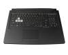 90NR0684-R31US1 original Asus keyboard incl. topcase US (english) black/transparent/grey with backlight