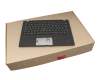 102-18F86LHC01C original Lenovo keyboard incl. topcase DE (german) black/black with backlight and mouse-stick