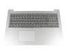 12209917 original Lenovo keyboard incl. topcase DE (german) grey/silver