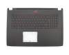 13N1-2VA0401 original Asus keyboard incl. topcase DE (german) black/black with backlight