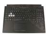 13N1-56A0261 original Asus keyboard incl. topcase DE (german) black/black with backlight