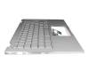 13N1-7EA0231 original Asus keyboard incl. topcase DE (german) silver/silver with backlight