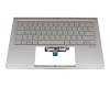 13N1-94A0A11 original Asus keyboard incl. topcase DE (german) silver/silver with backlight