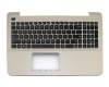 13NB0621AP0131 original Asus keyboard incl. topcase US (english) black/champagne