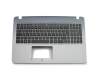 13NB0B03P02012 original Asus keyboard incl. topcase DE (german) black/grey including ODD bracket