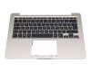 13NB0GF1AP0201 original Asus keyboard incl. topcase DE (german) black/champagne with backlight