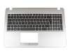 13NB0HE1P02112 original Asus keyboard incl. topcase DE (german) black/silver