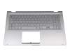 13NB0LK2AM0231 original Asus keyboard incl. topcase DE (german) silver/silver with backlight