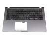 13NB0MZXP0XXIX original Asus keyboard incl. topcase DE (german) black/grey with backlight