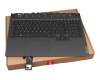 16292280 original Lenovo keyboard incl. topcase DE (german) black/black with backlight RGB