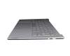 17365628 original Lenovo keyboard incl. topcase DE (german) grey/grey with backlight