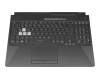 179012C original Asus keyboard incl. topcase DE (german) black/transparent/black with backlight