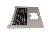 1KAHZZG003C original Asus keyboard incl. topcase DE (german) black/silver with backlight