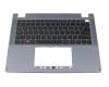 1KAJZR068P original Acer keyboard incl. topcase US (english) black/blue with backlight